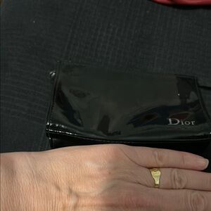 Dior Glossy Black make up pouch